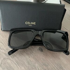 Celine Black Oversized Sunglasses